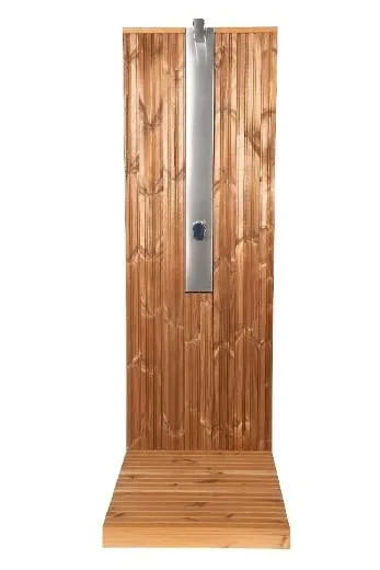 Doccia fresca Momenti protetti dalla parete della doccia esterna Kirami FinVision®