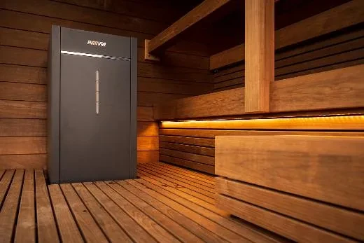 Kirami FinVision® -sauna Nordic misty, Harvia Virta Combi 10,8 kW