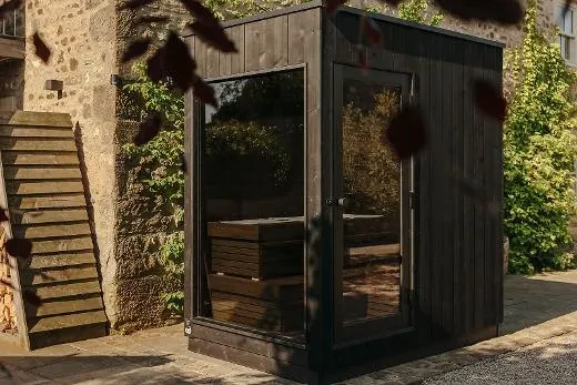 An outdoor sauna for your yard | Kirami FinVision® -sauna S Misty