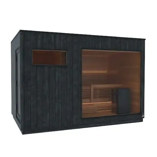 Kirami FinVision® -sauna M Misty - moderna sauna all'aperto.
