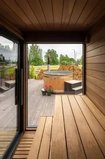 Saune da esterno di alta qualità | Kirami FinVision® -sauna S Misty