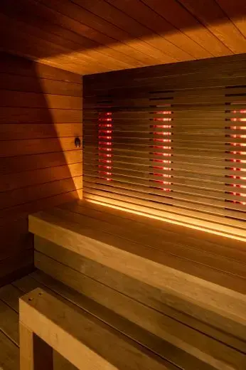Kirami FinVision® -sauna Nordic misty, Harvia Virta Combi 10,8 kW