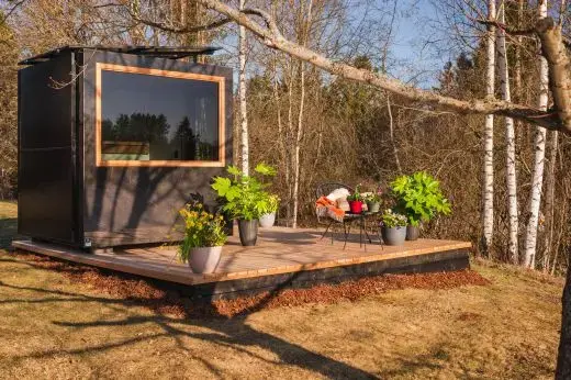 Kirami FinVision® -sauna M Zero_benches made of tile